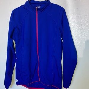 Blue Adidas windbreaker